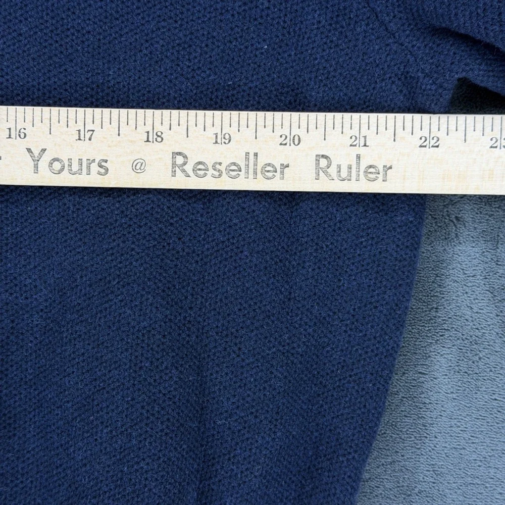 Polo Ralph Lauren Mens XL Navy Blue Pima‎ Cotton Quarter Zip Mock Neck Sweater